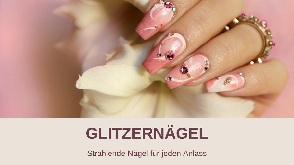 Glitzernägel in Rosé – strahlende Nägel für jeden Anlass
