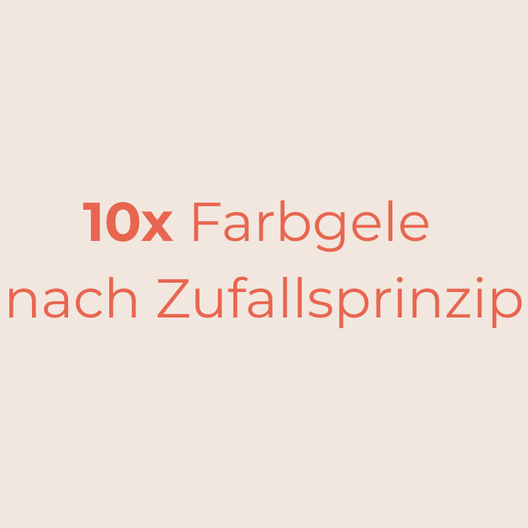 10x Farbgele nach Zufallsprinzip