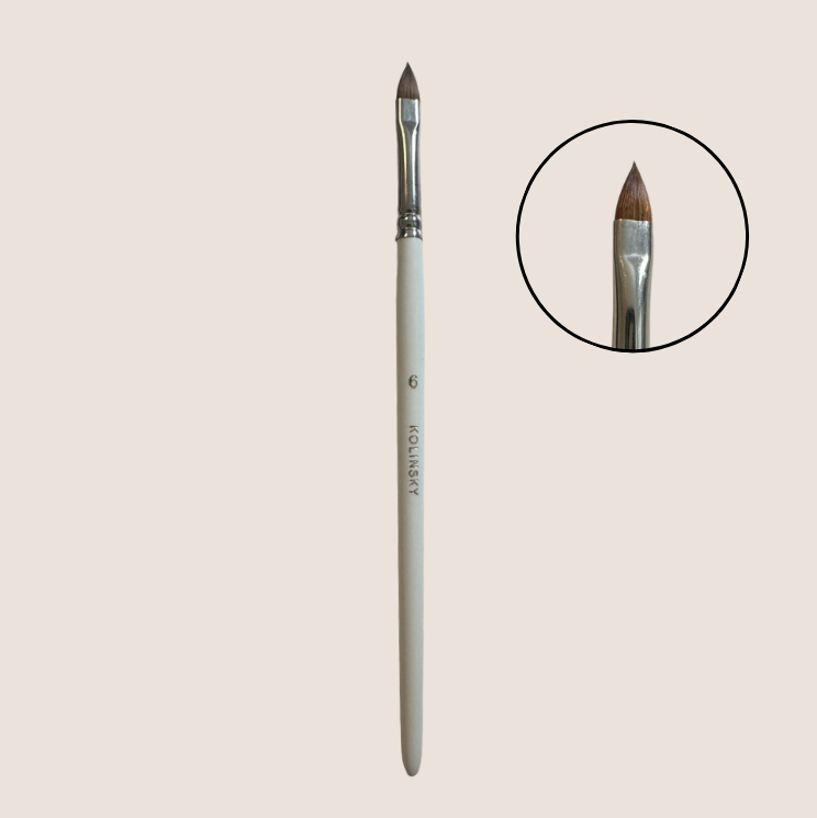 BNC KOLINSKY Gel- und Acrylpinsel Katzenzunge Gr. 6