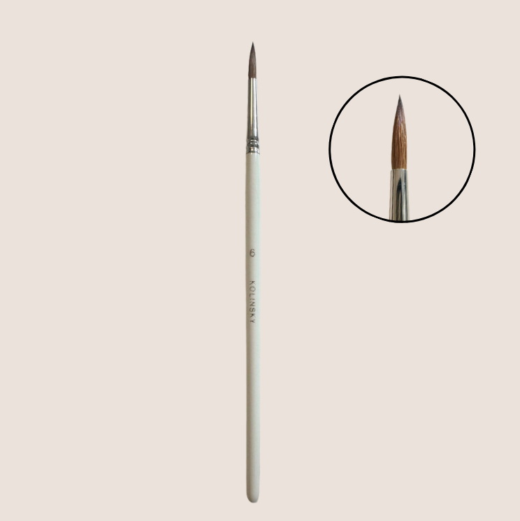 BNC Kolinsky Pinsel Rund Nr. 6
