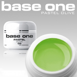 10 x 4 ml BASE ONE PASTELL COLORGEL**OHNE LABEL*OLIVE