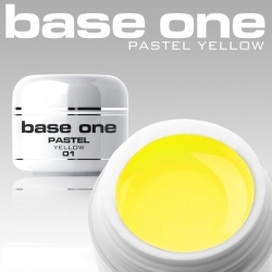 10 x 4 ml BASE ONE PASTELL COLORGEL*PASTELL YELLOW**OHNE LABEL