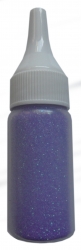 8g feines Glitter-Dust / Feenstaub flieder Nr. 7 in Fläschchen mit Aufträgerverschluß