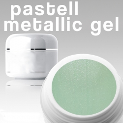 10 x 4 ml Metallic Gel** Pastell mint**Nr.01 OHNE LABEL*