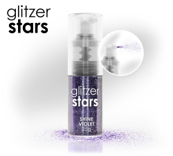 25 g Glitzer Stars shine violet*