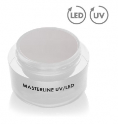 30ml Masterline UV/LED Aufbaugel white / Buildergel/ Honigeffekt mittel-dickviskos im Designertiegel