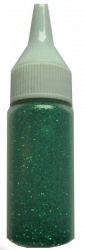 8g Glitter-Dust smaragd  Nr. 303 im Fläschchen mit Aufträgerverschluß