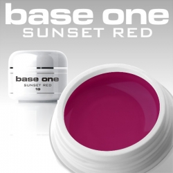 10 x 4 ml BASE ONE COLORGEL**OHNE LABEL*SUNSET RED