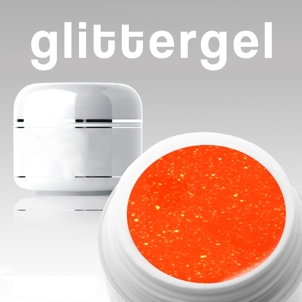 50 ml Neon Glittergel orange