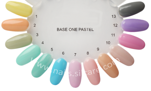10 x 4 ml BASE ONE PASTELL COLORGEL*OLIVE**Nr. 3 **OHNE LABEL