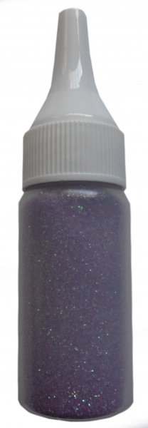 8g feines Glitter-Dust / Feenstaub lila Nr. 8 in Fläschchen mit Aufträgerverschluß