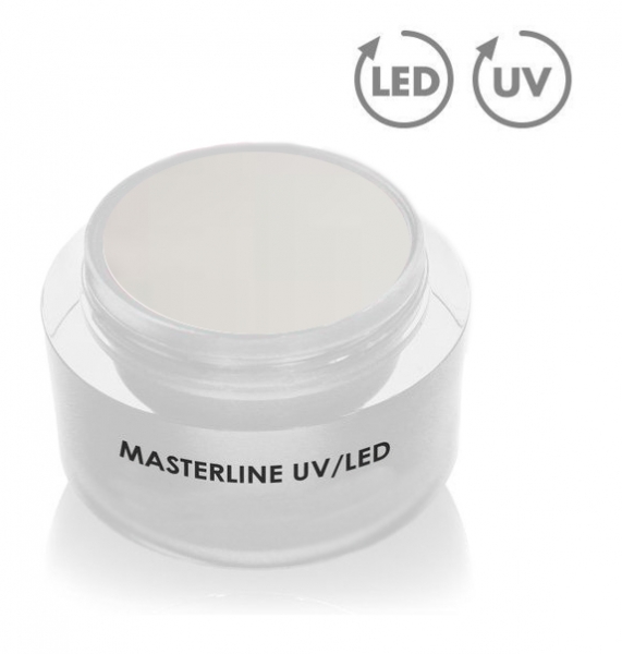 50ml Masterline UV/LED Frenchgel soft white/ viskosität wie Creme /selbstglättend im Designertiegel