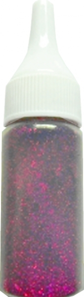 8g Glitter-Dust Holo pink Nr. BH5   im Fläschchen mit Aufträgerverschluß