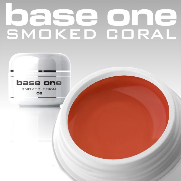 10 x 4 ml BASE ONE COLORGEL**OHNE LABEL*SMOKED CORAL