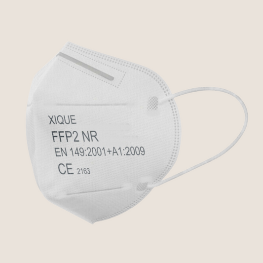 2 x FFP2 MASKE / MUNDSCHUTZ weiss CE 2163 / einzeln verpackt und verschweißt