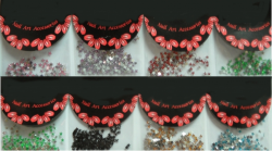 8 x 100 bags of rhinestones stars / colors as in the photo