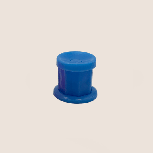 BNC Dappendish plastic container blue with lid