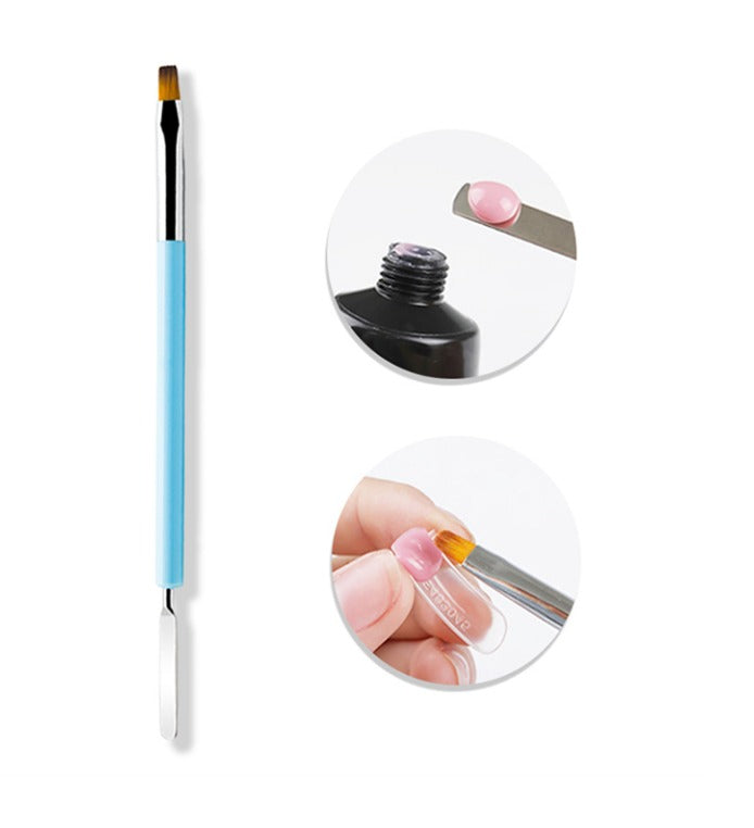 BNC 2 in 1 Acrylic Gel Brush Tool with Spatula