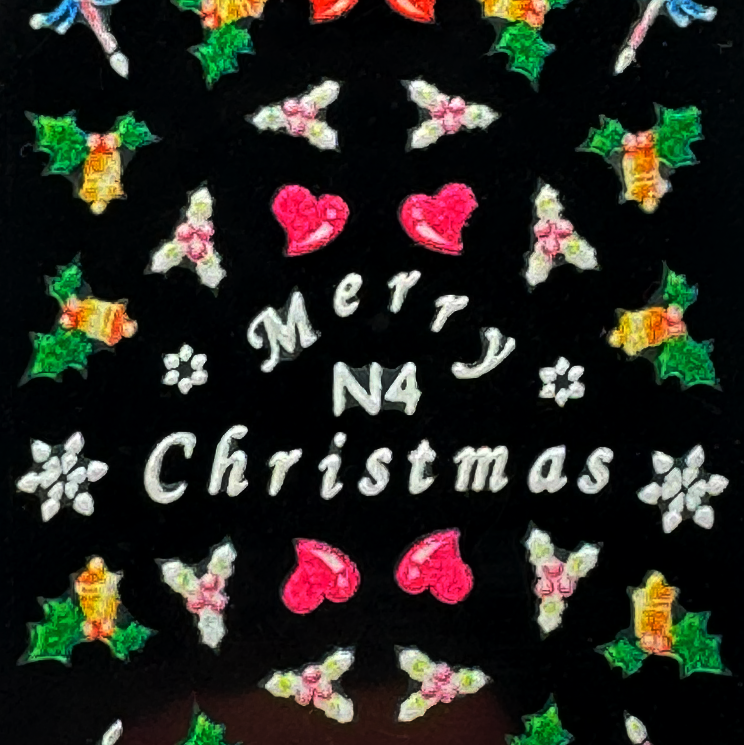 BNC 3D nail stickers Christmas NO.3