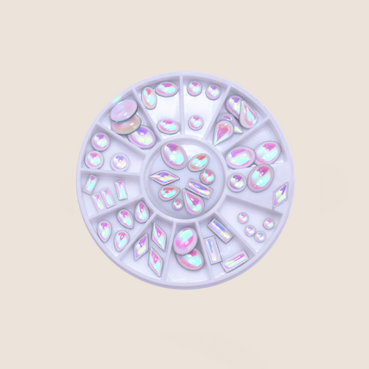 BNC 3D Opal Rhinestone Rondel No. 8