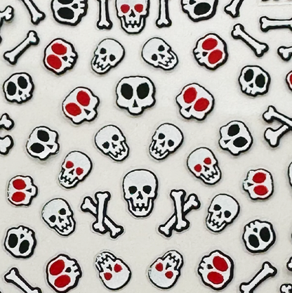 BNC 3D skull sticker