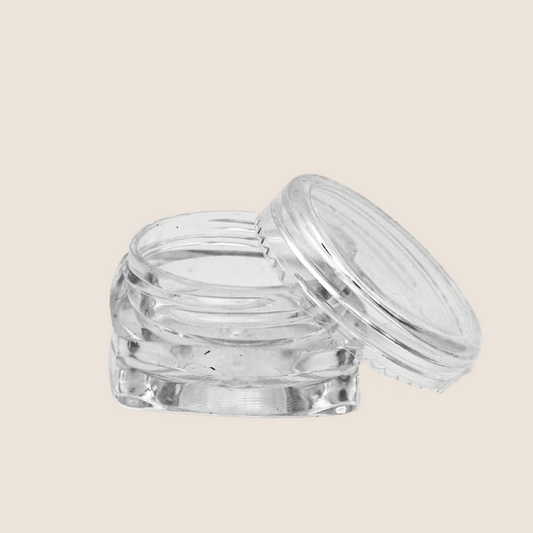 BNC acrylic jar square with screw cap 5ml