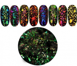 BNC Aurora Chrome Glitter Flakes Nr. 14