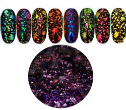 BNC Aurora Chrome Glitter Flakes Nr. 17