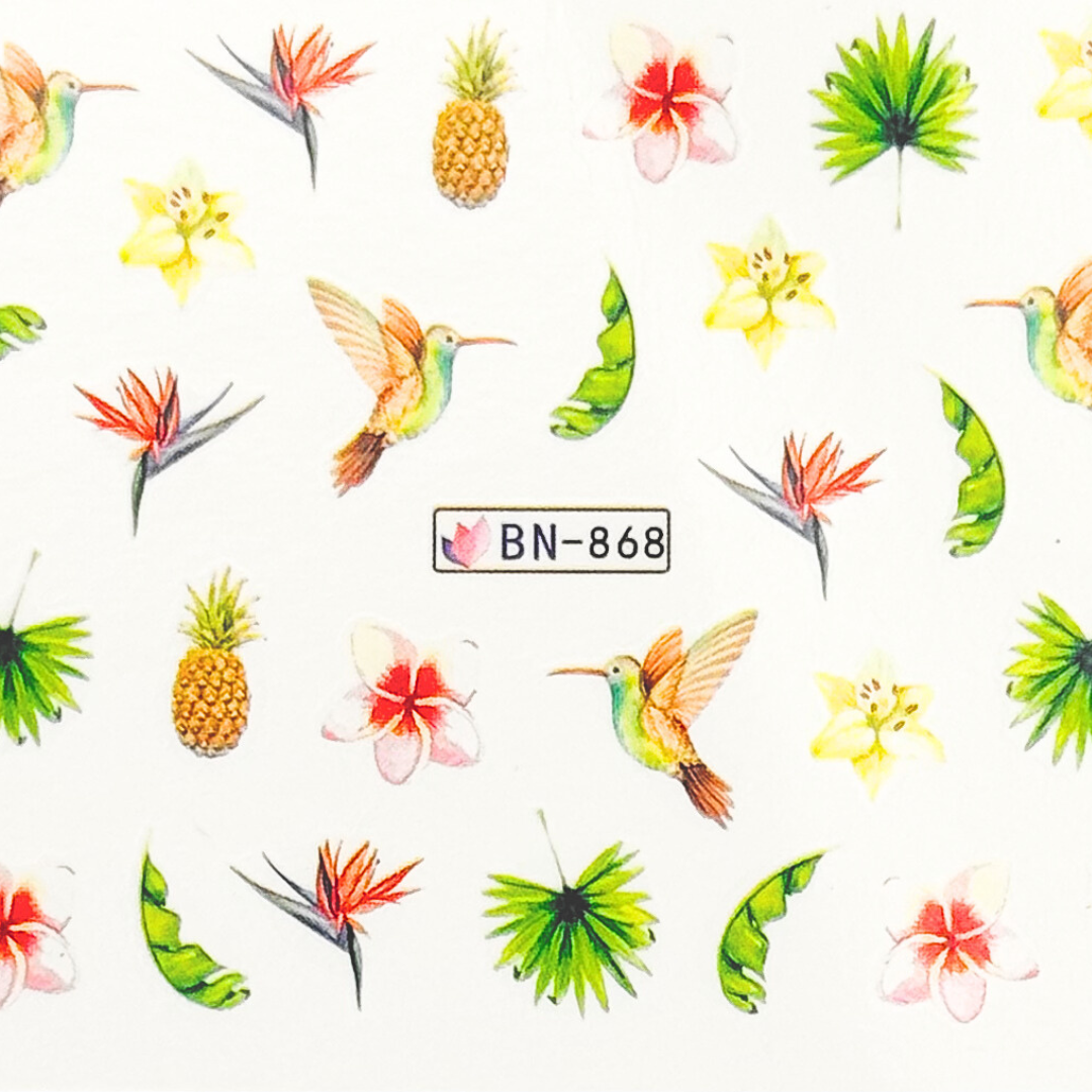 BNC flower stickers water-soluble NO. BN 868