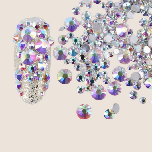 BNC Chameleon / Opal Nail Rhinestones in 5 sizes