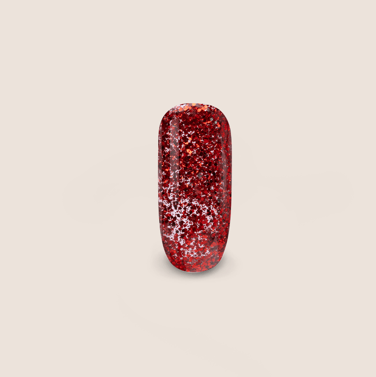 BNC Diamond Glitter Effect Gel DREAM RED