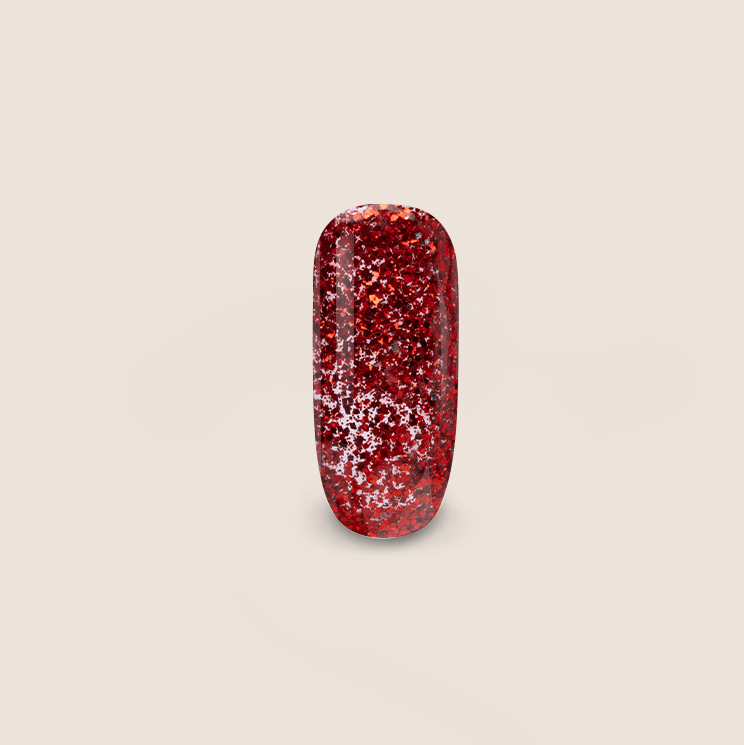 BNC Color Gel Glitter Sparkle Extreme RED