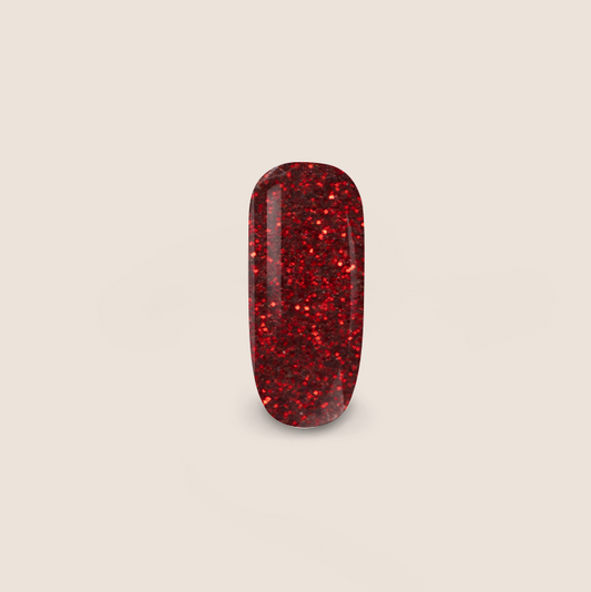 BNC Color Gel Glitter Sparkle Extreme Red