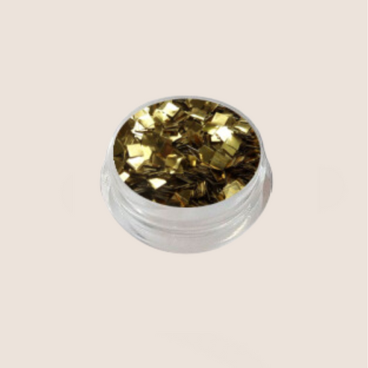 BNC Flakes in acrylic jar Gold Square 2g