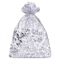 BNC Filled organza bag silver No. 2 with 15 ml nail polish and 1 sheet of Christmas stickers