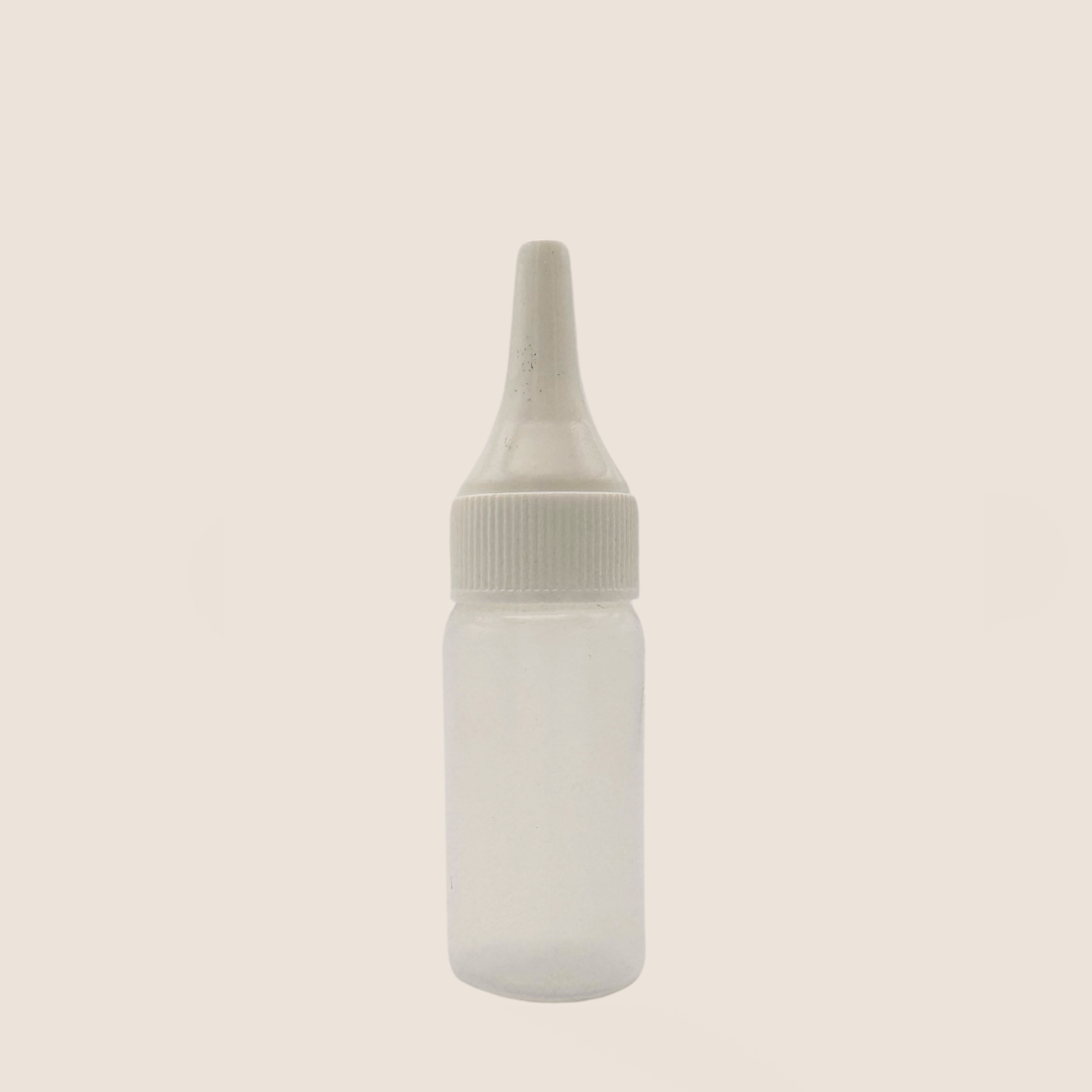 BNC Glitter bottle with applicator cap 15ml empty