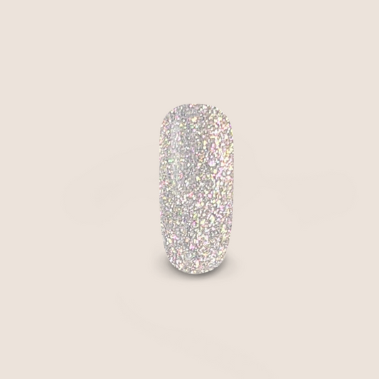 BNC Glittergel weiß-weiß