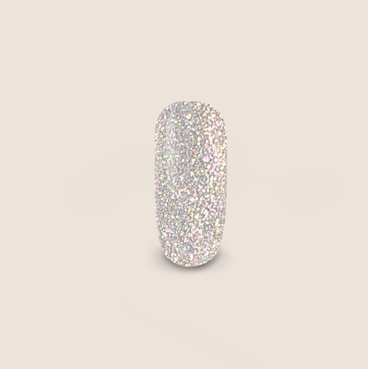 BNC Glittergel weiß-weiß