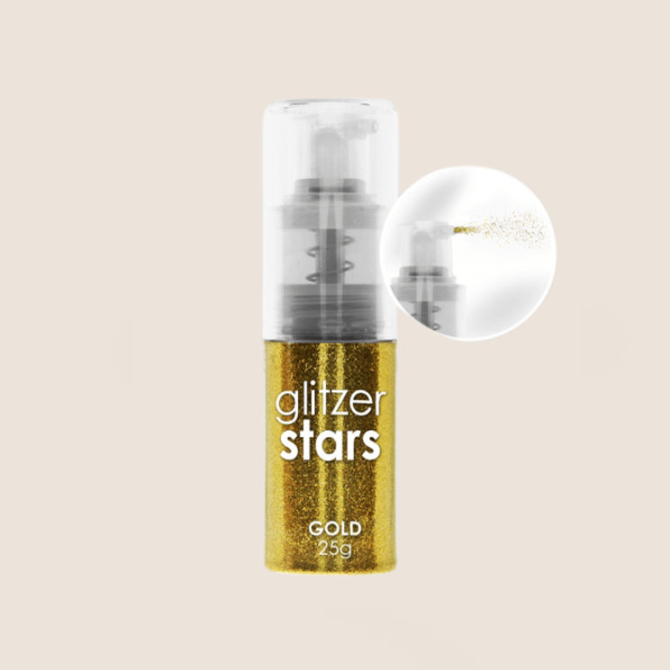 BNC Glitter Stars gold 25g