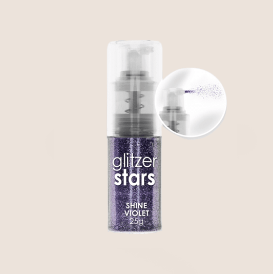 BNC Glitzer Stars shine violet 25g