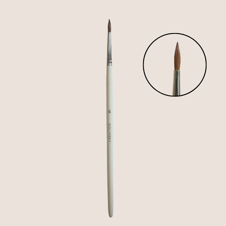 BNC Kolinsky Pinsel Rund Nr. 4