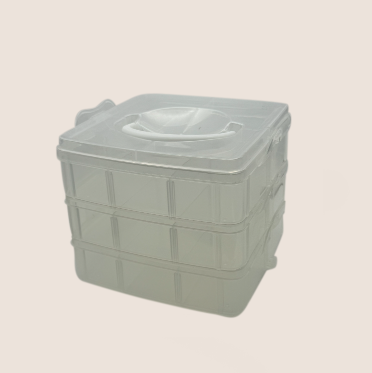 BNC cosmetic case, storage box clear transparent