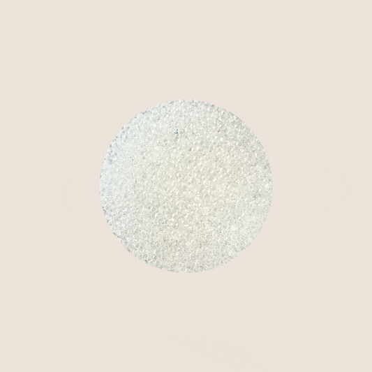 BNC mini beads transparent white No. 03