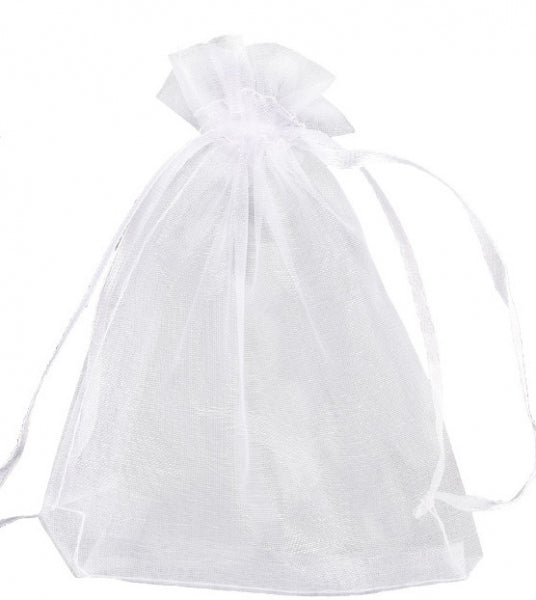 BNC Organza bag white No. 4 empty