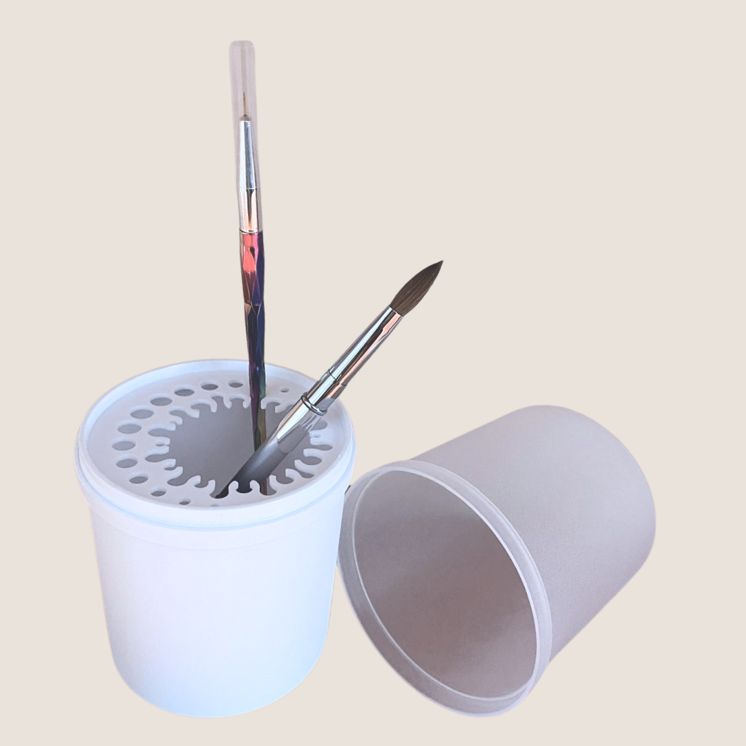 BNC brush cleaning cup empty with plug-in system