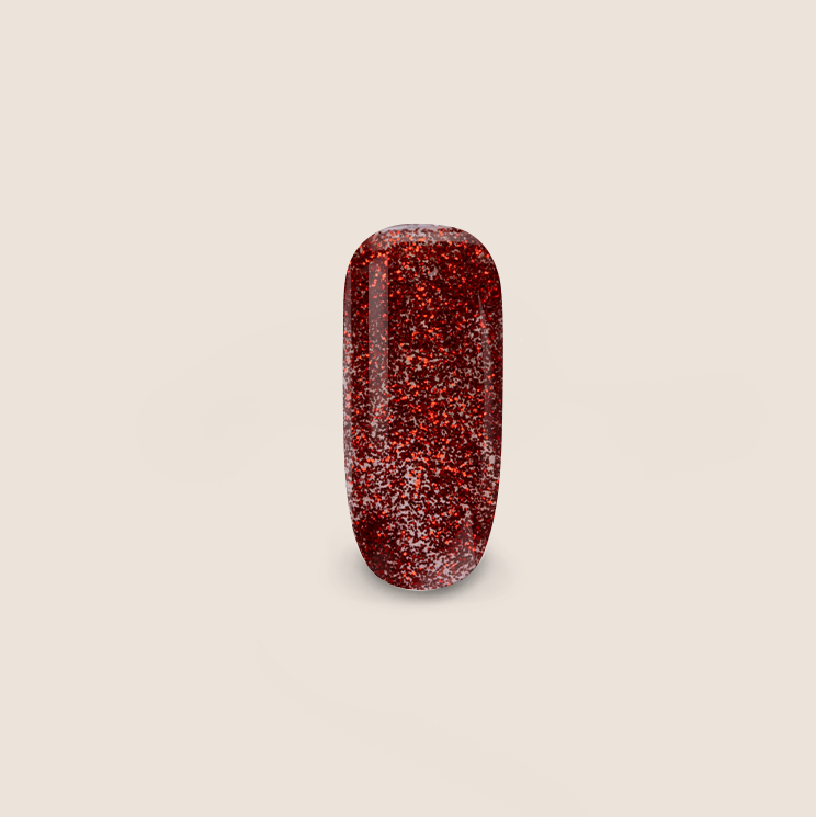 BNC Shellac UV/LED varnish Glitter Wine Red 12ml