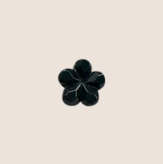 BNC rhinestones flowers black approx. 100 pieces