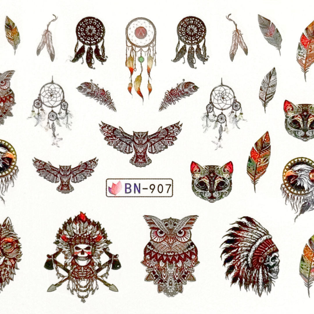 BNC dream catcher sticker water soluble NO. BN 907