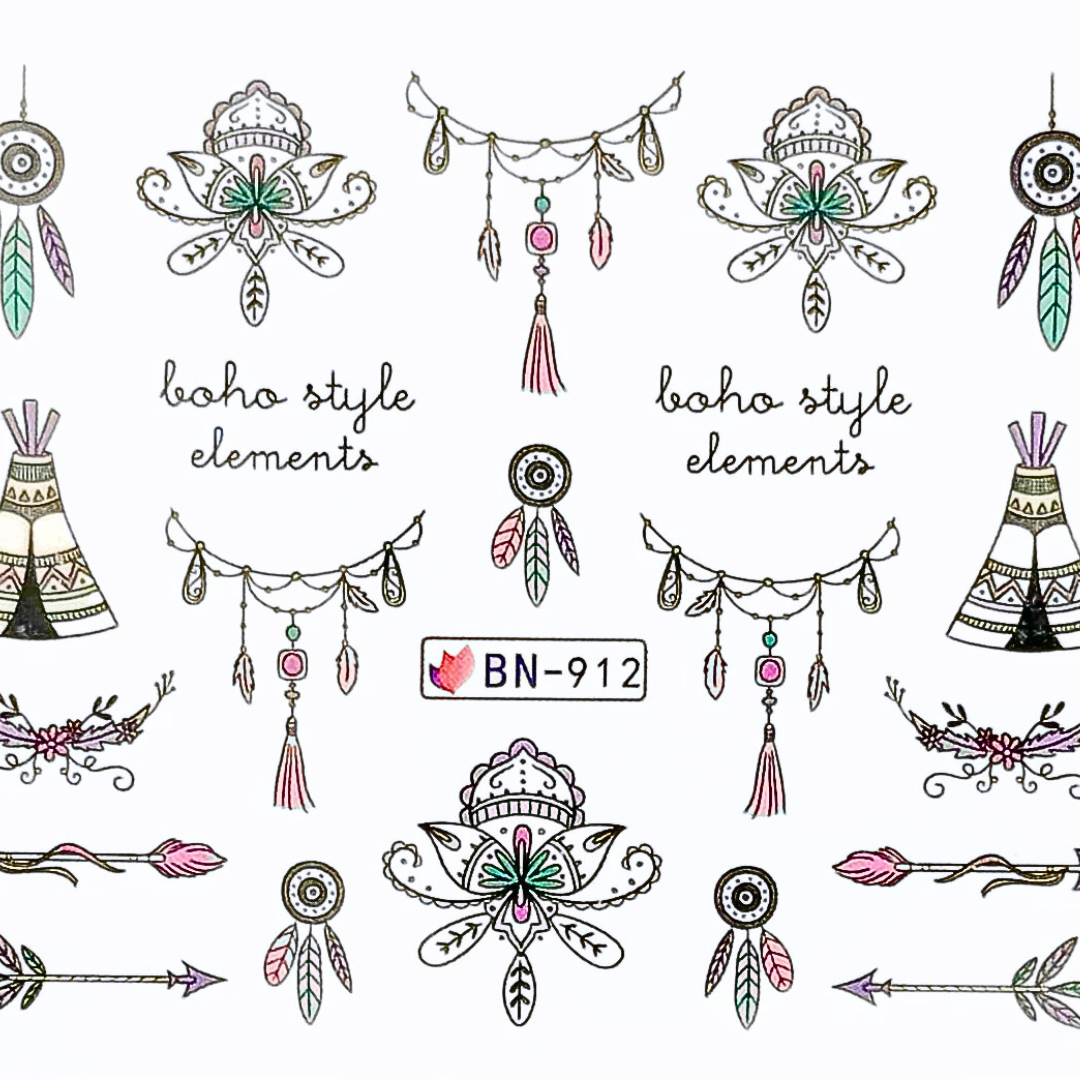 BNC dream catcher sticker water soluble NO. BN 912