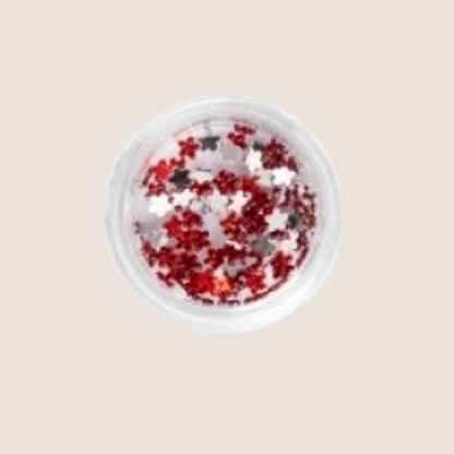 BNC rhinestones flowers red approx. 100 pieces